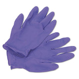 Purple Nitrile Exam Gloves, 242 Mm Length, Large, Purple, 100-box