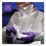 Purple Nitrile Exam Gloves, 242 Mm Length, Large, Purple, 100-box