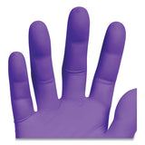 Purple Nitrile Exam Gloves, 242 Mm Length, Large, Purple, 100-box