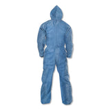 A20 Elastic Back Wrist-ankle Hooded Coveralls, Large, Blue, 24-carton