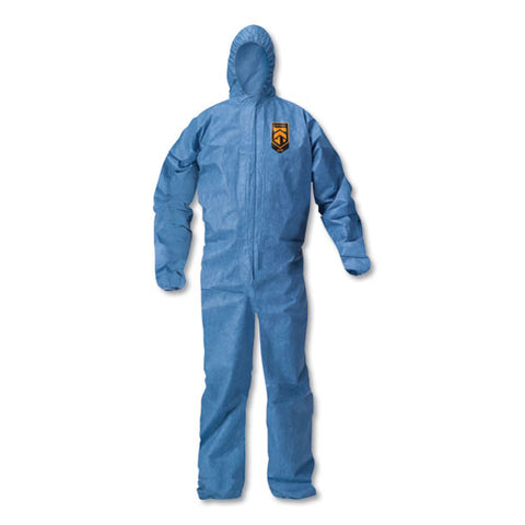 A20 Elastic Back Wrist-ankle Hooded Coveralls, Large, Blue, 24-carton