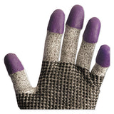 G60 Purple Nitrile Gloves, 230 Mm Length, Medium-size 8, Black-white, 12 Pair-ct