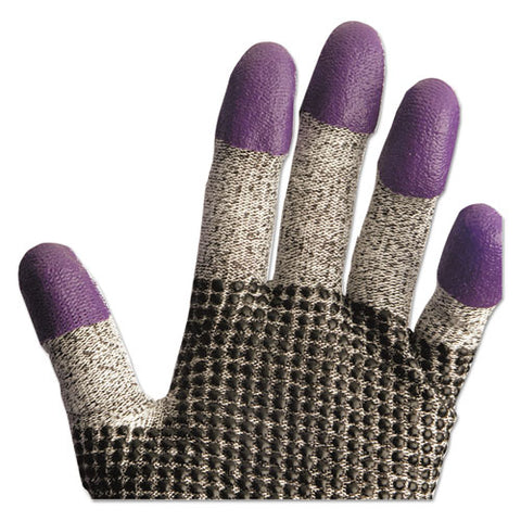 G60 Purple Nitrile Gloves, 240mm Length, Large-size 9, Black-white, 12 Pair-ct