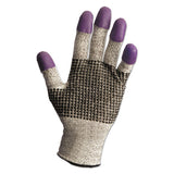 G60 Purple Nitrile Gloves, 240mm Length, Large-size 9, Black-white, 12 Pair-ct