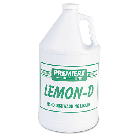 Lemon-d Dishwashing Liquid, Lemon, 1 Gal, Bottle, 4-carton