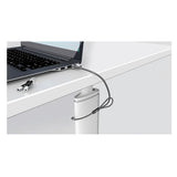 Microsaver 2.0 Keyed Laptop Lock, 6ft Steel Cable, Silver, Two Keys