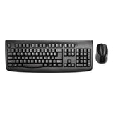 Keyboard For Life Wireless Desktop Set, 2.4 Ghz Frequency-30 Ft Wireless Range, Black