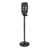 Floor Stand For Sanitizer Dispensers, Height Adjustable From 50" To 60", Black