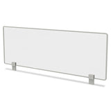 Trento Line Dividing Panel, Polycarbonate, 47.13w X 1.75d X 15.5h, Translucent