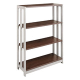 Trento Line Bookcase, Three-shelf, 31 1-2w X 11 5-8d X 43 1-4h, Mocha