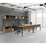 Urban Series Desk Workstation, 47.25" X 23.75" X 29.5", Ash