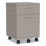 Urban Mobile File Pedestal, 16w X 15.25d X 23.75h, Ash