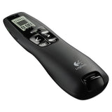 R800 Wireless Laser Presentation Remote W-lcd Display, 100 Ft Range, Matte Black