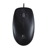 M100 Corded Optical Mouse, Usb 2.0, Left-right Hand Use, Black