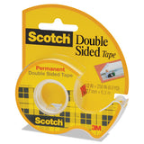 Double-sided Permanent Tape In Handheld Dispenser, 1" Core, 0.5" X 20.83 Ft, Clear