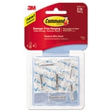 Clear Hooks And Strips, Plastic, Medium, 6 Hooks And 8 Strips-pack