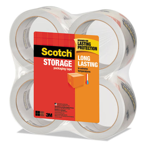 Storage Tape, 3" Core, 1.88" X 54.6 Yds, Clear, 4-pack