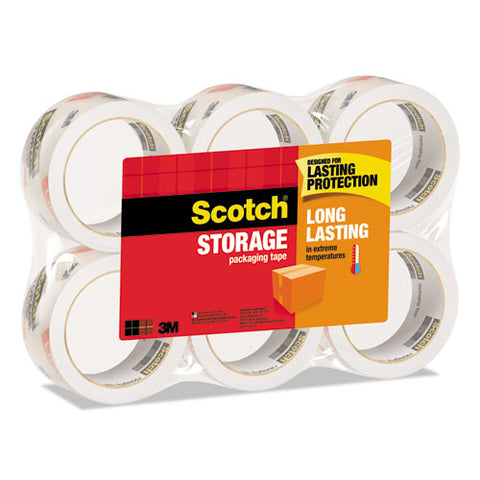 Storage Tape, 3" Core, 1.88" X 54.6 Yds, Clear, 6-pack