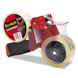 Packaging Tape Dispenser With 2 Rolls Of Tape, 1.88" X 54.6yds