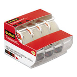 Transparent Tape In Handheld Dispenser, 1" Core, 0.75" X 70.83 Ft, Transparent, 4-pack