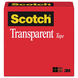 Transparent Tape, 1" Core, 0.5" X 36 Yds, Transparent