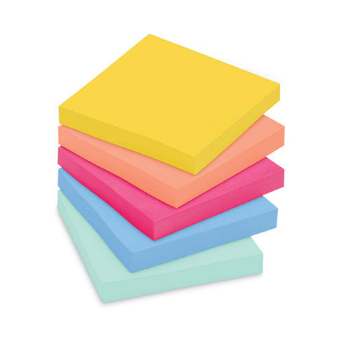 Note Pads In Summer Joy Collection Colors, 3" X 3", Summer Joy Collection Colors, 90 Sheets/pad, 12 Pads/pack