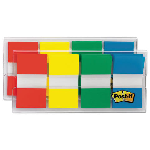 Page Flags In Portable Dispenser, Assorted Primary, 160 Flags-dispenser