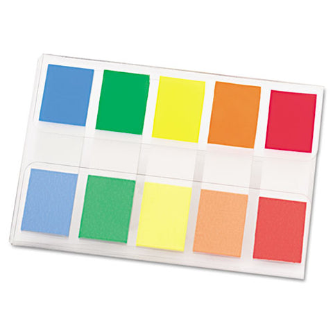 Page Flags In Portable Dispenser, Assorted Primary, 20 Flags-color