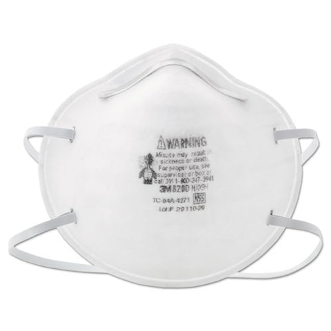 N95 Particle Respirator 8200 Mask, 20-box