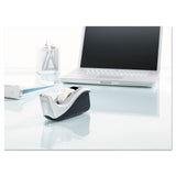 Value Desktop Tape Dispenser, 1" Core, Two-tone Black