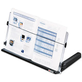 In-line Freestanding Copyholder, Plastic, 300 Sheet Capacity, Black-clear