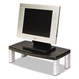 Extra-wide Adjustable Monitor Stand, 20" X 12" X 1" To 5.78", Silver-black, Supports 40 Lbs