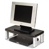 Extra-wide Adjustable Monitor Stand, 20" X 12" X 1" To 5.78", Silver-black, Supports 40 Lbs