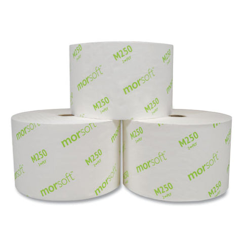 Small Core Bath Tissue, Septic Safe, 2-ply, White, 1250-roll, 24 Rolls-carton