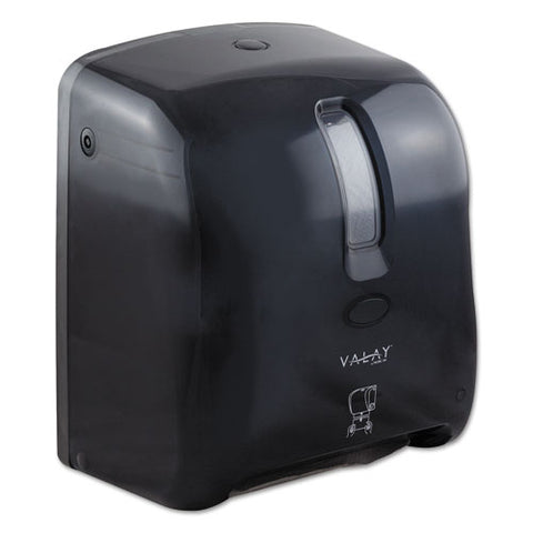 Valay Proprietary Roll Towel Dispenser, 11.75 X 8.5 X 14, Black