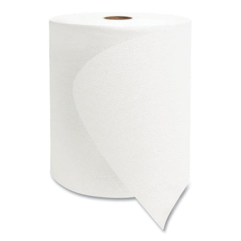 Valay Universal Tad Roll Towels, 1-ply, 8" X 600 Ft, White, 6 Rolls-carton