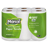 100% Premium Recycled Kitchen Roll Towels, 2-ply, 5 1-2 X 11, 140-roll, 24 Rolls-carton