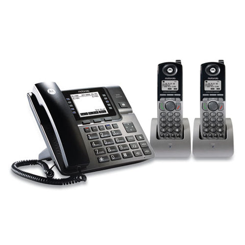 1-4 Line Wireless Phone System Bundle, 2 Additional Cordless Handsets