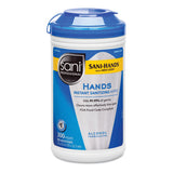 Hands Instant Sanitizing Wipes, 7 1-2 X 5, 300-canister, 6-ct