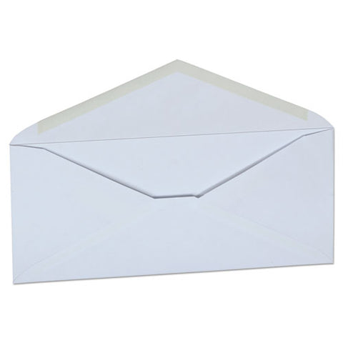 White Envelope, #10, Commercial Flap, Gummed Closure, 4.13 X 9.5, White, 500-box