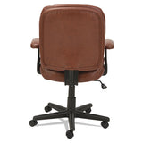 Swivel-tilt Bonded Leather Task Chair, Supports Up To 250 Lbs., Chestnut Brown Seat-chestnut Brown Back, Black Base