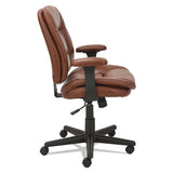 Swivel-tilt Bonded Leather Task Chair, Supports Up To 250 Lbs., Chestnut Brown Seat-chestnut Brown Back, Black Base