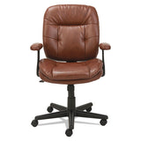 Swivel-tilt Bonded Leather Task Chair, Supports Up To 250 Lbs., Chestnut Brown Seat-chestnut Brown Back, Black Base