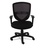 Swivel-tilt Mesh Mid-back Task Chair, Supports Up To 250 Lbs., Black Seat-black Back, Black Base