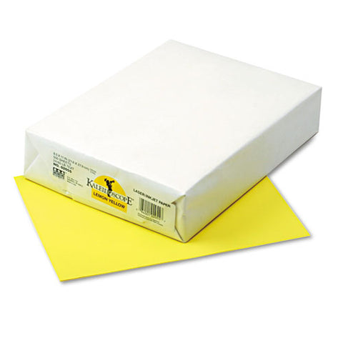 Kaleidoscope Multipurpose Colored Paper, 24lb, 8.5 X 11, Lemon Yellow, 500-ream