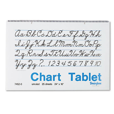 Chart Tablets, Unruled, 24 X 16, 25 Sheets