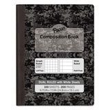 Composition Book, Wide-legal Rule, Black Cover, 9.75 X 7.5, 100 Sheets