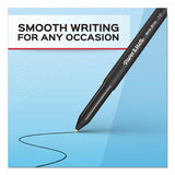 Write Bros. Stick Ballpoint Pen, Medium 1mm, Red Ink-barrel, Dozen