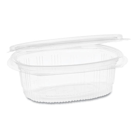 Earthchoice Pet Hinged Lid Deli Container, 8 Oz, 4.92 X 5.87 X 1.32, Clear, 200-carton