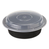 Versatainers, 16 Oz, 6" Diameter, Black-clear, 150-carton